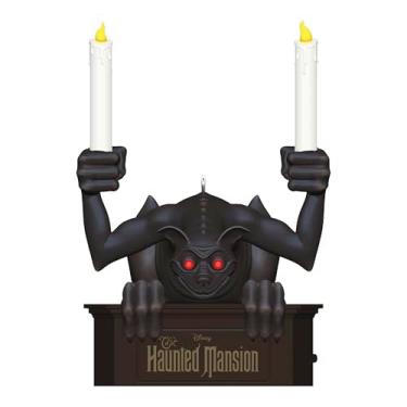 Imagem de Hallmark Keepsake Enfeite de Natal 2025, Disney The Haunted Mansion Gárgula com luz, presentes para fãs da Disney