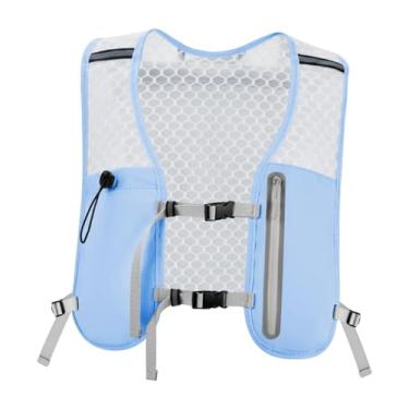 Imagem de menolana Mochila de hidratação para corrida, colete leve para mulheres e homens, bolsa esportiva, mochila para corrida, ciclismo, equitação e acampamento, Azul