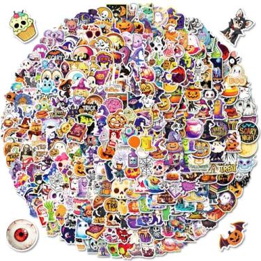 Imagem de 300 peças de adesivos de decoração de Halloween para crianças e adultos, adesivo fofo de Halloween para garrafas de água, álbum de recortes, adesivos de vinil para lembrancinhas, artigos de festa e