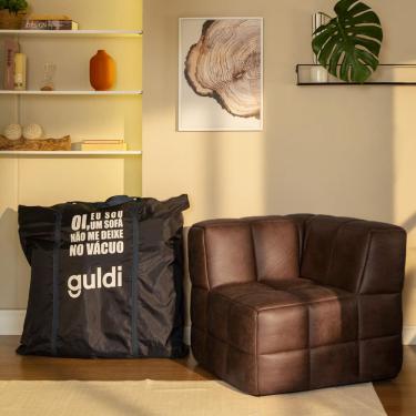 Imagem de Módulo Canto Sofá Guldi Popup Corino Café