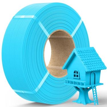 Imagem de JAYO Refil rápido PETG de 1,75 mm azul celeste 1,1 kg, filamento de impressora 3D de impressão rápida para carretéis reutilizáveis, compatível com Bambu Lab, acabamento fosco suave, forte e resistente