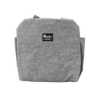 Imagem de Bolsa Marmita Lancheira Termica Casual Discreta Adulto Trabalho Faculdade Cinza