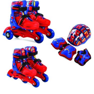 Imagem de Patins, BBR, Spider Man, 28-31, com Kit de Proteção