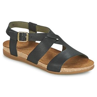 Imagem de El Naturalista Sandália rasteira feminina Zumaia Nf46, Preto, 11