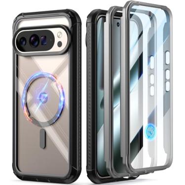 Imagem de Poetic Capa Guardian MagPro para Google Pixel 10 Pro XL 5G, [compatível com MagSafe e ID de impressão digital], [2 molduras frontais] Capa transparente à prova de choque com protetor de tela integrado