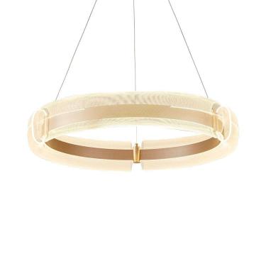 Imagem de Lustre Pendente Nordecor Dalen 2960 80cm Ouro Brilho Bivolt