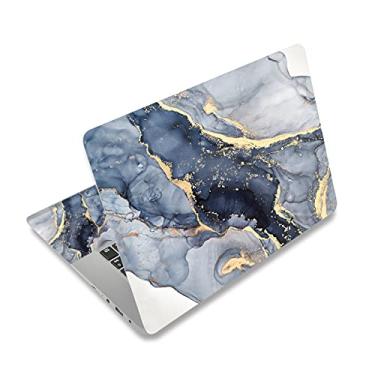Imagem de ArtSo Decalque adesivo para laptop, 12" 13" 13,3" 14" 15" 15,4" 15,4" 15,6" Laptop Universal Netbook PC Notebook Vinil Reutilizável Skin Sticker Cover Art Case Protector Personalizado, Mármore Dourado