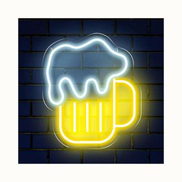 Imagem de Painel Letreiro Neon Led Caneca De Cerveja Chopp Beer Bar - Bloom