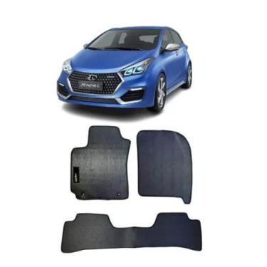Imagem de Jogo Tapete Borracha HB20 2012 a 2020 com Logo Bordado-800.505 - Frisa