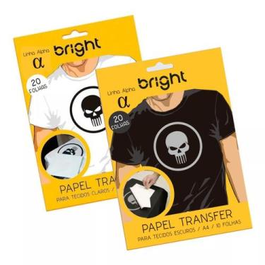 Imagem de Kit Transfer A4 Tecidos Claros E Escuro Bright  40 fls