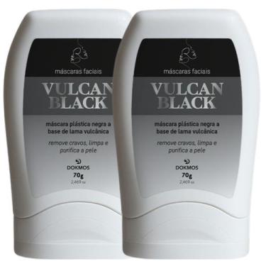 Imagem de 2 Vulcan Black Máscara Negra de Lama Vulcânica 60g Dokmos