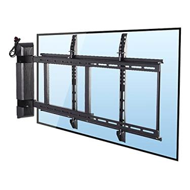 Imagem de Suporte para monitor de TV, rack de TV elétrico universal, controle remoto, suporte de rotação de TV montado na parede, suporte de TV de parede fixo inteligente para a maioria das TVs de tela plana de