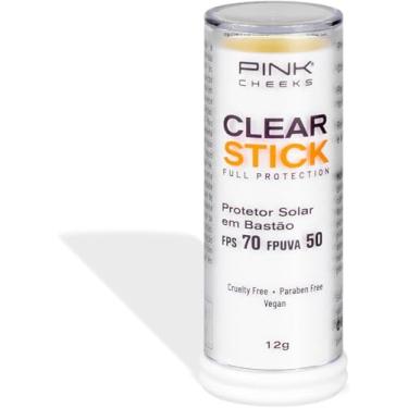 Imagem de Clear Stick Protetor Solar Bastão Transparente FPS70 FPUVA50 12g - Pink Cheeks