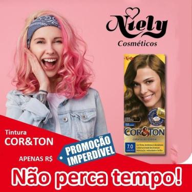 Imagem de Tintura Cor E Ton - Os Tipos Tom 7.1 - LOURO CINZA MEDIO - Niely