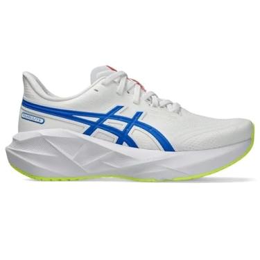 Imagem de ASICS NOVABLAST 5 ATC Tênis feminino, Branco/Azul TUNA, 39.5