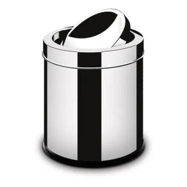 Imagem de Lixeira Martinazzo Inox Com Tampa Basculante 6L