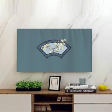 Imagem de Capa de TV interna de 32 a 75 polegadas, protetores de tela simples para televisão/computador, capa protetora contra poeira para pendurar curva, LCD/LED, protetor de monitor universal multitamanho