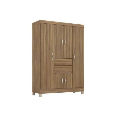 Imagem de Guarda Roupa 6 Portas E 2 Gavetas Ecom Ii Amêndola Touch - Demóbile