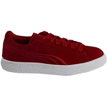 Imagem de PUMA Tênis feminino de camurça Classic Badge PS, Barbados Cherry-farpado, 11 Little Kid