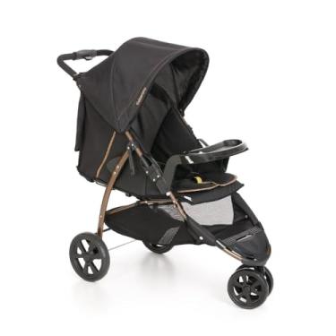 Imagem de Carrinho de Bebê Passeio Reclinável Berço 3 Rodas de 0 Até 15kg Cross Trail Preto Cobre Galzerano