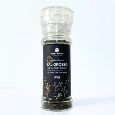 Imagem de Sal Grosso de Alho Negro Artesanal 90g Alho Negro do Sítio