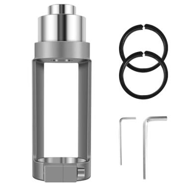 Imagem de KTZCTPCA Adaptador de broca de furo quadrado, fixação reforçada com parafuso, suporte fixo de broca de furo quadrado, suporte de fixação de broca para carpintaria, acessórios de fixação para furadeira