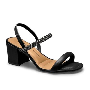Imagem de Sandália Feminino Dakota Salto Blocado Preto 36