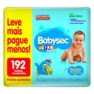 Imagem de Toalha Umedecida Babysec Ultrafresh 192 Unidades