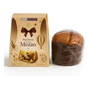 Imagem de Panettone Trufado Mezzo 530g Sabor e Sofisticação no Natal, Trufado