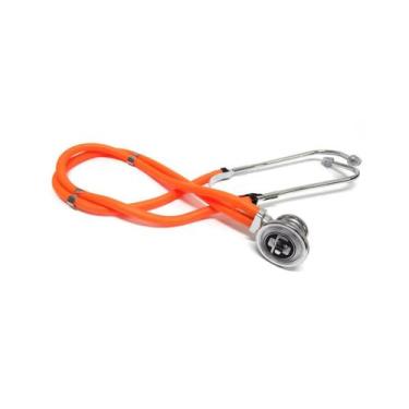 Imagem de Estetoscópio Rappaport Série Zinco Laranja - Md