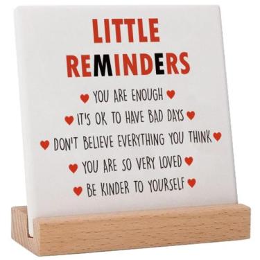 Imagem de Placa motivacional Lodeskee Little Reminders com placa motivacional