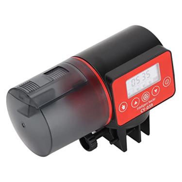 Imagem de Zhjvihx Alimentador Automático de Peixes de Aquário, Temporizador Elétrico Multifuncional, Dispensador de Alimentos para Peixes Ajustável para Tanque de