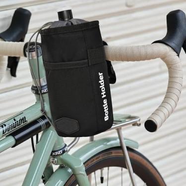 Imagem de Suporte de garrafa de água de bicicleta, suporte de bebida de bicicleta com armazenamento e isolamento para celular, gaiola universal de garrafa de guidão de bicicleta para adultos e crianças