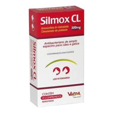 Imagem de Silmox Cl 300 Mg Veterinário 10 Comprimidos Vansil