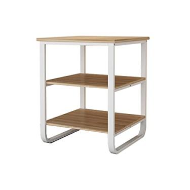 Imagem de Suporte de impressão Suporte de impressora rack de armazenamento de três camadas rack de arquivo pequena estante de livros adequado para escritório doméstico altura 74,52 centímetros mesa de