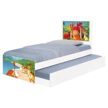 Imagem de Bi Cama Juvenil Zap Com Cabeceira Terra Dos Dinossauros