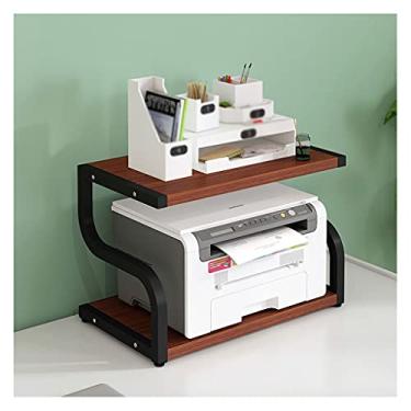 Imagem de Suporte de impressão, suporte de impressão, suporte de impressora, prateleira de armazenamento duplo, prateleiras de arquivos, prateleiras de estante, armazenamento de escritório, cozinha, artigos