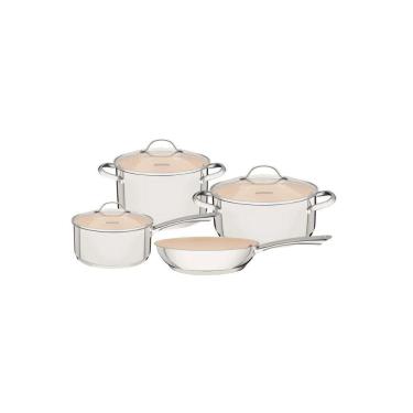 Imagem de Jogo Panelas Una Ceramic Tramontina 4 Peças Inox 65280/312