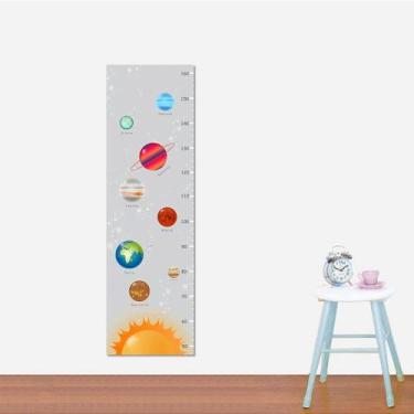 Imagem de Régua de Crescimento Planetas Adesivo para Decoração Infantil - Ideiat