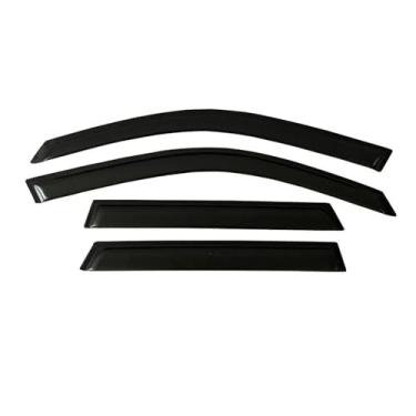Imagem de GRJQRKHZ Defletor de janela lateral de carro para M&itsubishi Montero 2007-2021 Weathershied viseira de porta vento sol proteção chuva janela lateral defletores de vento
