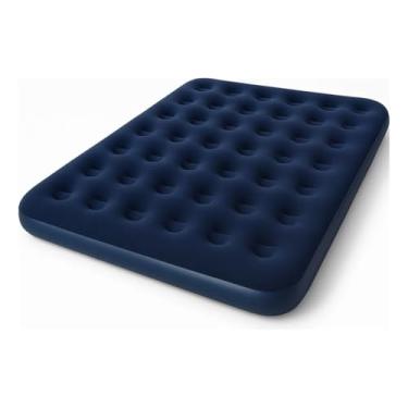 Imagem de Colchão De Ar Inflável De Casal Multiuso Avenli 200kg Azul