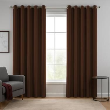 Imagem de Cortina De Tecido Blackout Janela Grande 3,00x2,50 Para Sala Quarto Escritório (TABACO)