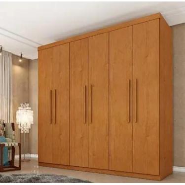 Imagem de Guarda Roupa Casal 6 Portas Lagos Tcil Móveis Cinamomo - MOVEIS TCIL