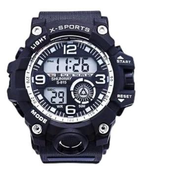 Imagem de Relógio Masculino Digital Esportivo Cronômetro Militar – Esportivo, LED e Super Resistente!