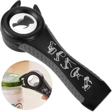 Imagem de Abridor de garrafa 5 em 1, abridor de garrafa multifuncional, abridor de lata, abridor de cerveja, garras de pote