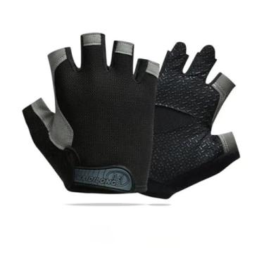 Imagem de Luvas de ciclismo luvas de bicicleta de meio dedo para bicicleta de estrada MTB luvas masculinas antiderrapantes para absorção de choque para fitness ciclismo