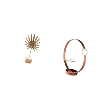 Imagem de Fenteer Escultura de Folha de Metal Abstrata Nórdica, Suporte para Garrafa de Vinho, Ornamento de Mesa Criativo, Organizador de Prateleira para Vinho Tinto, E