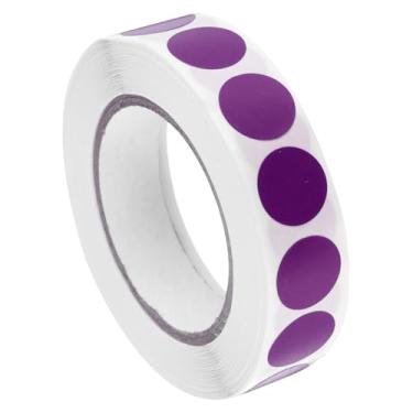 Imagem de Etiquetas adesivas de inventário QC 13 mm/0,5" roxo para estoque de armazém de inventário, 1 rolo de 1000 peças