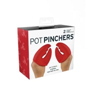 Imagem de Luva de forno resistente ao calor, lagosta em forma de garra com caixa de presente, luvas quentes de silicone - proteção de cozinha divertida e elegante