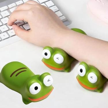 Imagem de Almofada de apoio de pulso para mouse e teclado, computador, acessório de mesa de suporte ergonômico para jogos de escritório